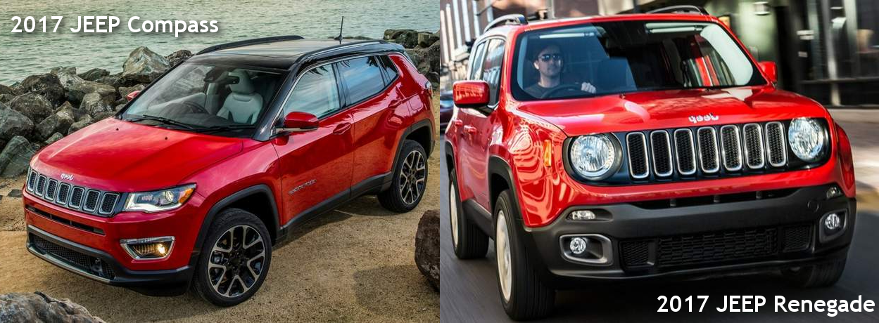 2017 Jeep Compass and Renegade size comparison