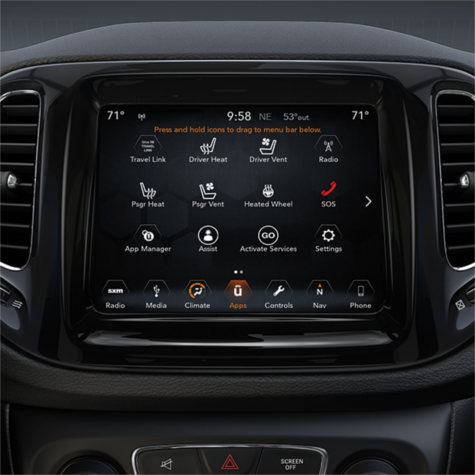 2017 Jeep Compass touch screen