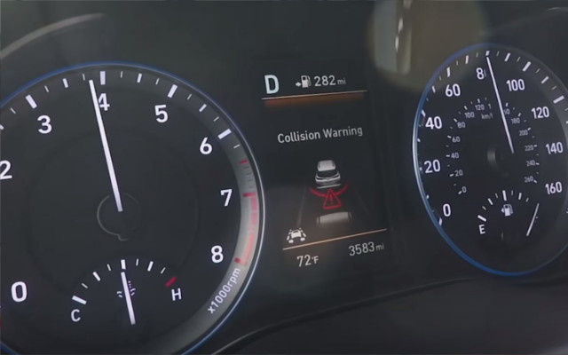 2018 Hyundai Kona forward collision warning system