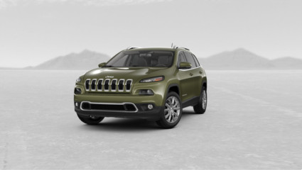2018 Jeep Cherokee in olive green color