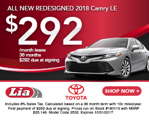 Camry 2018 lease